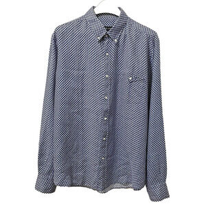 Massimo Dutti Men’s XXL Linen Long Sleeve Shirt Casual Summer Daisy Vacation